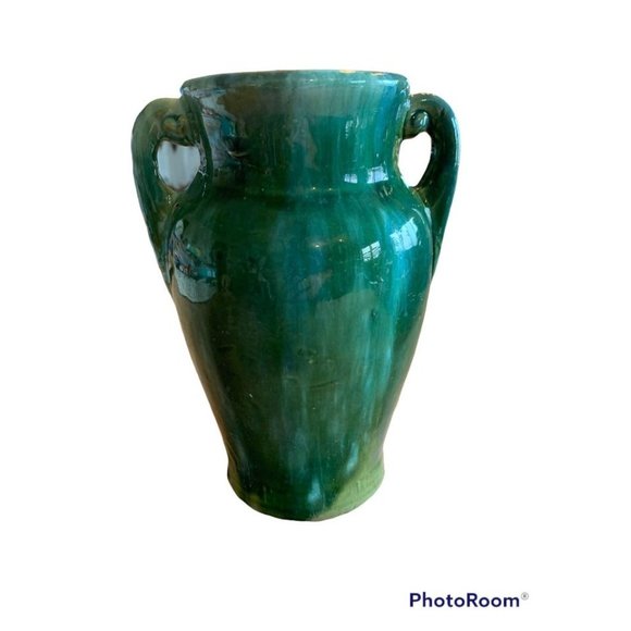 Other - Vibrant Green Glazed Vase